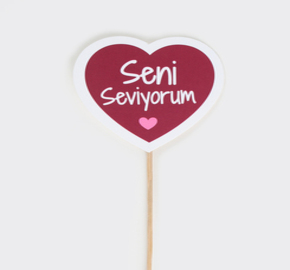 seni seviyorum pankart