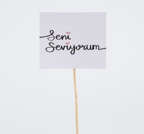seni seviyorum pankart